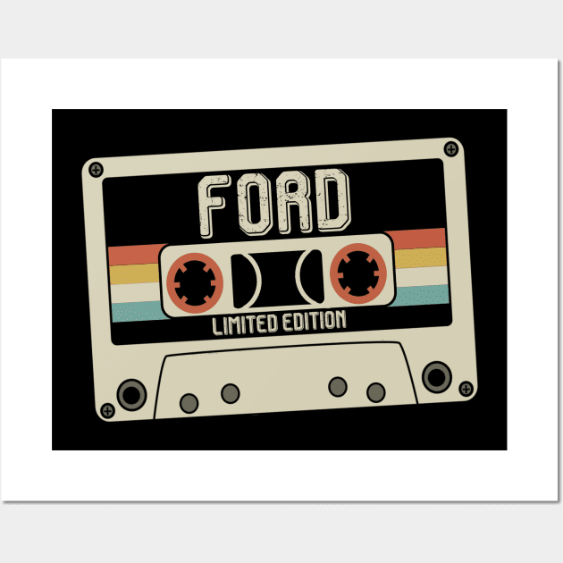 Ford - Limited Edition - Vintage Style Wall Art by Debbie Art